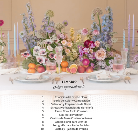 CURSO - DISEÑO FLORAL - GUADALAJARA