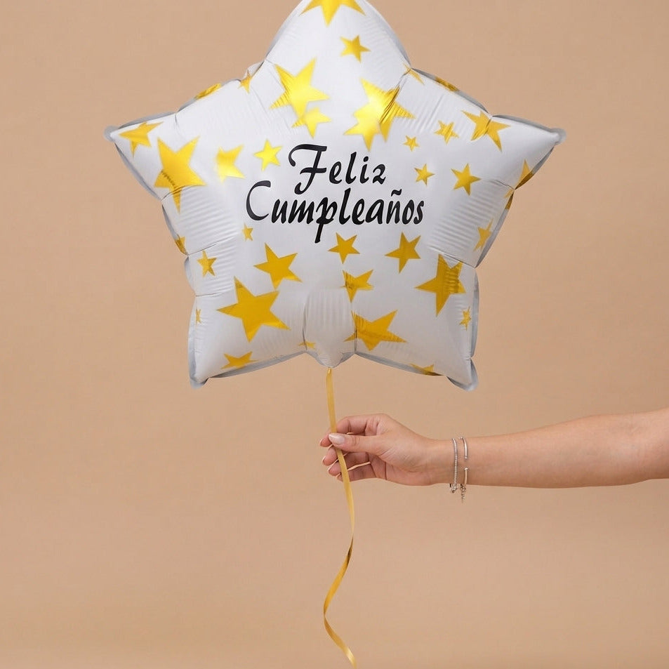 Globo Estrella Feliz Cumpleaños